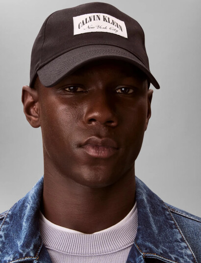 Calvin Klein Heritage Crest Patch Cap Black ONE SIZE