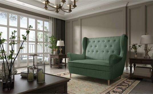 Sofa Eltap Aros 150x103x90 cm Solid 39 Grønn