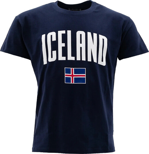 NeH Unisex  Iceland T Shirt   Navy   XS