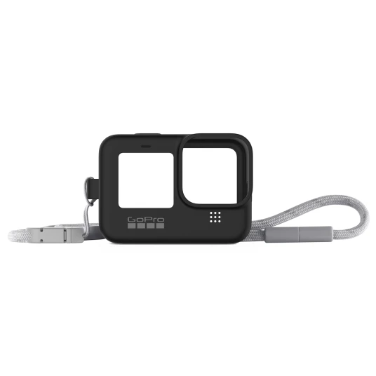 GoPro Hero 9 Black Silikondeksel med Snor - Beskyttelsesmuffe i Svart