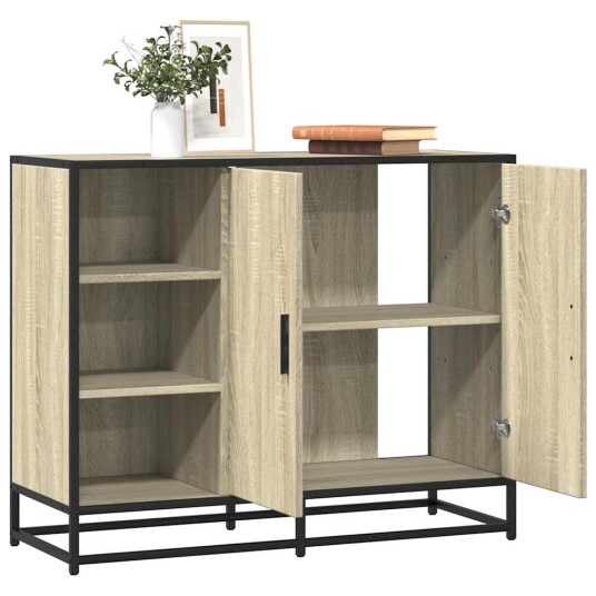 Skjenk sonoma eik 92x35x76 cm konstruert tre 8721102840791