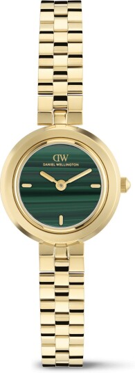 Gold 25mm Watch Aurea 3 link Malachite | DW