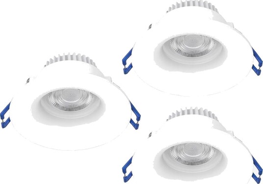 EGLO Innfelt lys Salabate 88 Mm Set Of 3 Hvit Spotlys