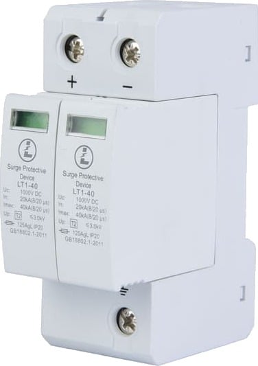 2P DC Fotovoltaisk Overspenningsvern Lavspennings Lynavleder 40kA 2P DC Fotovoltaisk Overspenningsvern Lavspennings Lynavleder 40kA