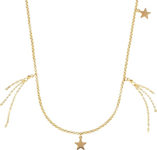 By Jolima Long Star Necklace Gold ONE SIZE