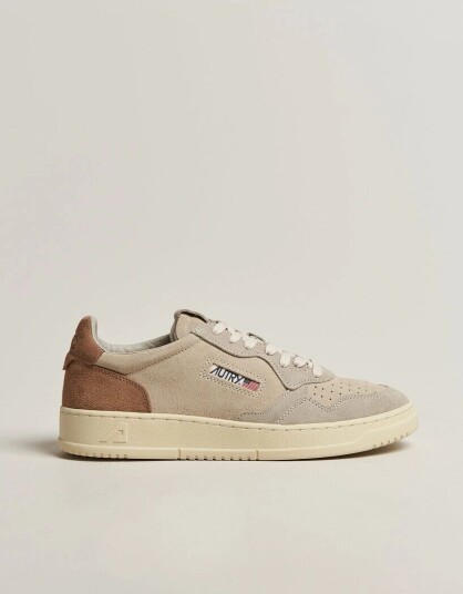 Autry Medalist Low Suede Mix Sneaker Brown/Beige/White Autry Medalist Low Suede Mix Sneaker Brown/Beige/White