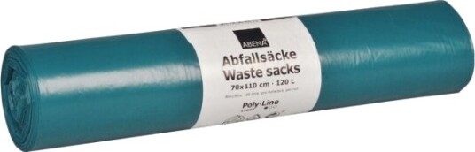 Sæk Abena Poly Line 120 L Blå Ldpe/Genanvendt 10 Stk.
