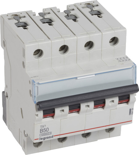 Legrand TX³ MCB automatsikring B50 4P 4M 10/10kA