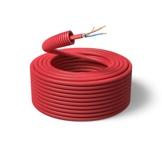 PM FLEX FP200 Gold Alarmkabel forhåndslagt 100 m 2 x 1 mm brannresistent Stikkontakter & kabler
