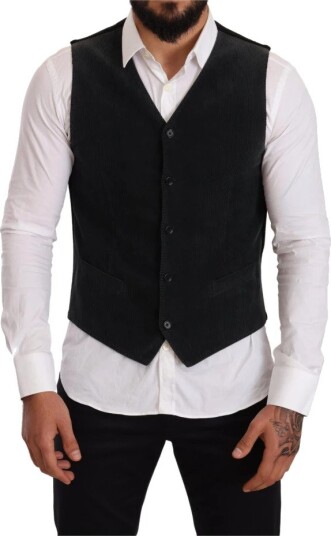 Dolce & Gabbana Dolce Gabbana Bomuld Vest Svart M