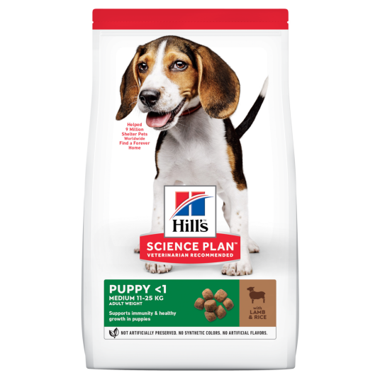 Hill´S Dog Puppy Med Lamb&Rice 14Kg