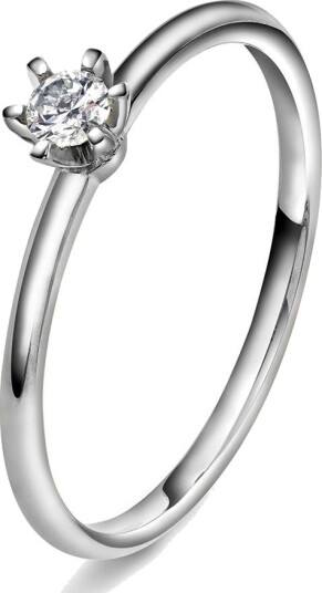 Vida By Pan Jewelry Vida ring i gull med dia 0,10 ct TWSI størrelse Vida ring i gull med dia 0,10 ct TWSI 54