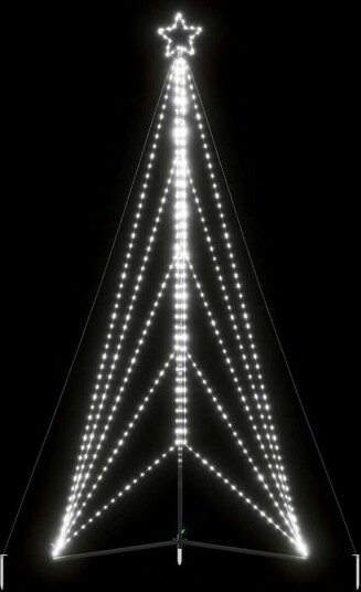  LED Juletre 615 LEDs Kald Hvit 404,5 cm