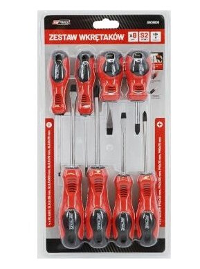 Awtools S2 Skrutrekkere 8 Stk. (Aw36808) Awtools S2 Skrutrekkere 8 Stk. (Aw36808)