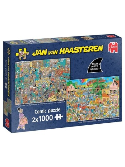 Jan van Haasteren The Music Shop & Holiday Jitters 2x1000