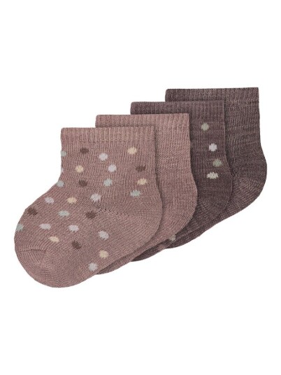Name It 4 Pk Ullsokker Baby Wak Antler 74 80