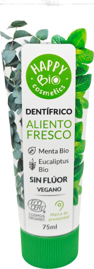 Økologisk Tannpasta HAPPY BIO Fresh Breath 75 ml. Økologisk Tannpasta HAPPY BIO Fresh Breath 75 ml.