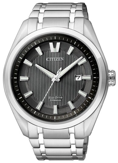 Citizen Herreklokke AW1240 57E Titanium Sort/Titan Ø42 mm Citizen Herreklokke AW1240 57E Titanium Sort/Titan Ø42 mm