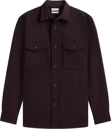 Tommy Hilfiger Cpo Classic Fit Icon Collar CHOCOLATE XXL
