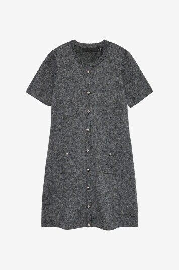 Vero Moda Kjole vmJohanna SS O neck Grå