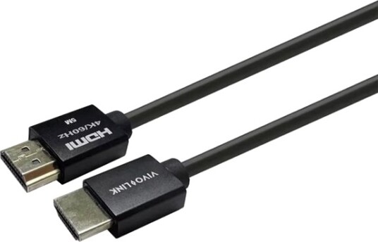 Vivolink Pro High Speed Hdmi Kabel Med Ethernet Hdmi Hann Rett Til Hdmi Hann Rett 1 M Svart 4K 60Hz Støtte Supersmal 2K 60Hz Støtte