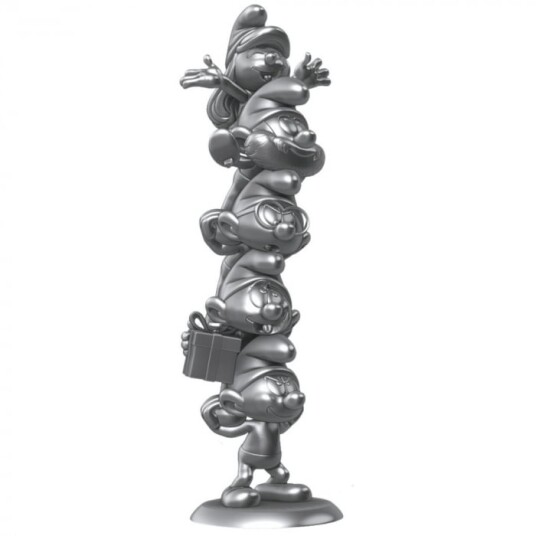 The Smurfs Resin Statue Smurfs Column Silver Limited Edition 50 cm The Smurfs Resin Statue Smurfs Column Silver Limited Edition 50 cm