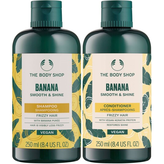 The Body Shop Banana Bundle Smooth & Shine Shampoo 250 ml & Conditione