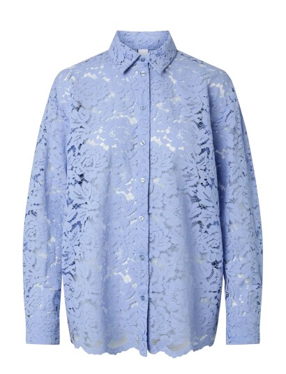 YAS Yasnina Ls Lace Shirt   D2D   Blue   38