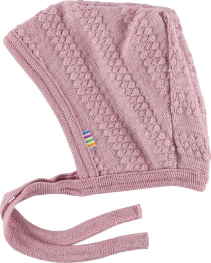 Joha Hjelm Strikk Ull 2 lags Lilla Joha 45 cm Lue baby