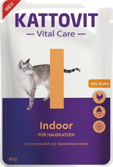 Kattovit Vital Care Våtfôr Indoor Med Kylling 6 X 85 G