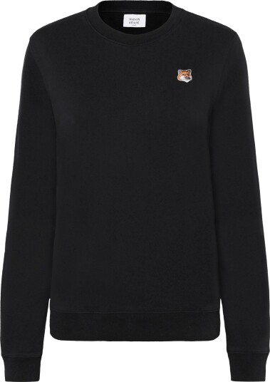 Maison Kitsune Fox Head Patch Regular Sweatshirt Black M