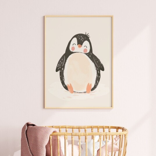 Plakat Søt Pingvin Plakat Søt Pingvin