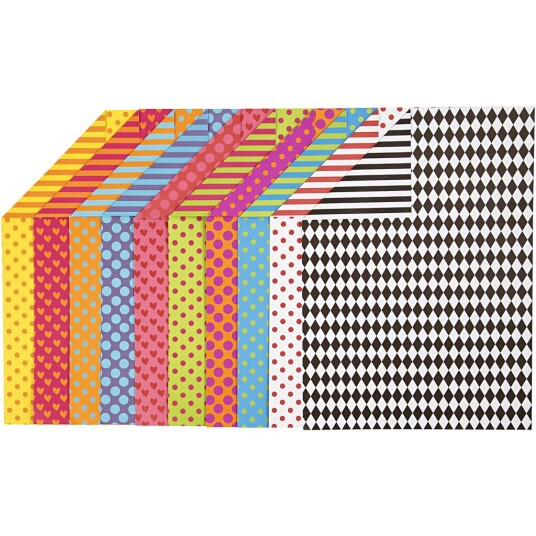 Creativ Company Printed Cardboard Color A4 20 Sheets