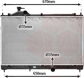 VAN WEZEL 32012709 Radiator motorkjøling VAN WEZEL 32012709 Radiator motorkjøling