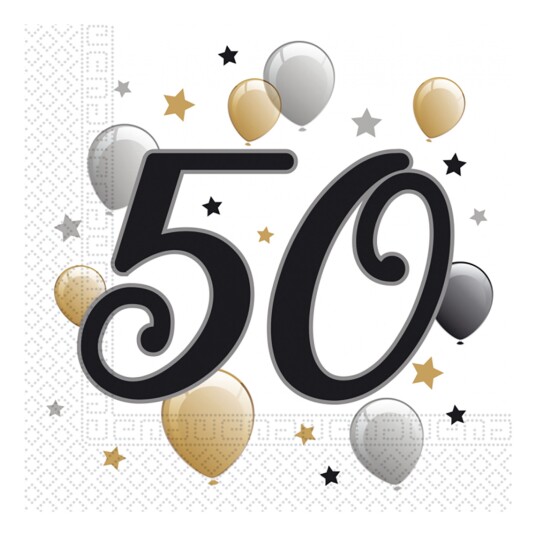 Servietter 50 Ballonger 20 pakning Servietter 50 Ballonger 20 pakning