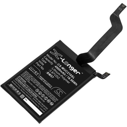 Poco Batteri (4900 mAh 3.87 V, Sort) passende til Poco X3 GT