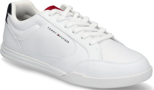 Tommy Hilfiger Low Pro Cupsole Perf Leather - WHITE RWB - 41
