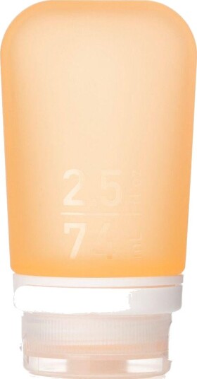 Humangear GoToob+ Silikon Reiseflaske med sugekopp 74 ml M Oransje