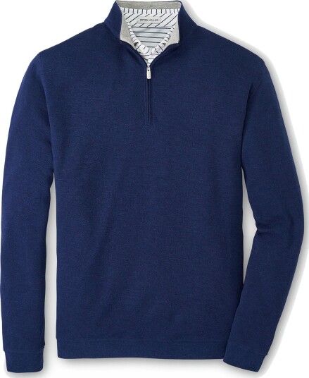 Peter Millar Crown Comfort Pullover Blå Golfgenser herre Navy Medium