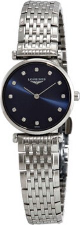 Longines Dameklokke L4.209.4.97.6 La Grande Classique De Blå/Stål Longines Dameklokke L4.209.4.97.6 La Grande Classique De Blå/Stål