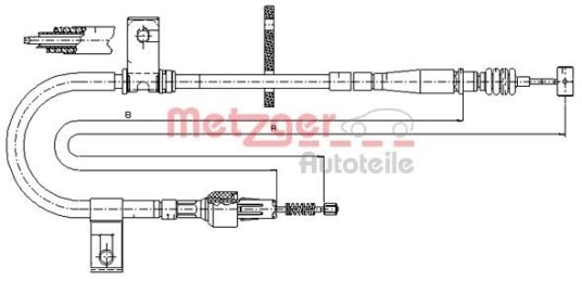 Metzger Tautrekk parkeringsbrems METZGER 17.5040