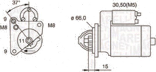 Starter MAGNETI MARELLI 063721260010 Starter MAGNETI MARELLI 063721260010