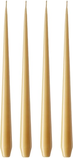 ester & erik lys 4 stk. lakket beige 14/2 0 32 cm