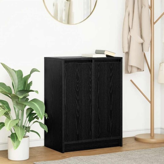 Skjenk svart eik 57x34x76 cm konstruert tre Skjenk svart eik 57x34x76 cm konstruert tre