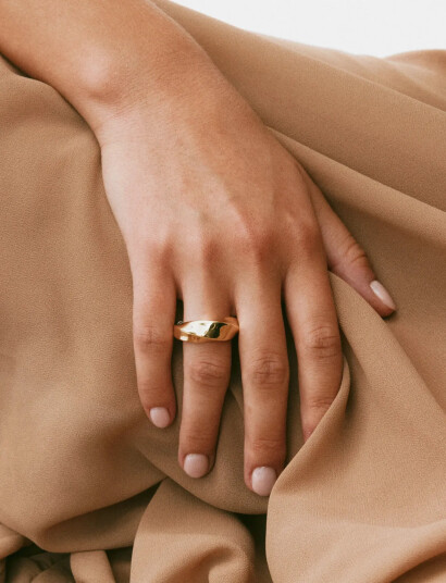 Edblad Helix Ring Gold - Gold - L/18.5MM