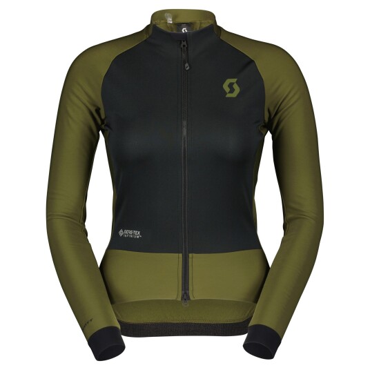 SCOTT RC Pro Warm Hybrid Gore Tex Windstopper Jakke Grangrønn/Sort til Kvinner