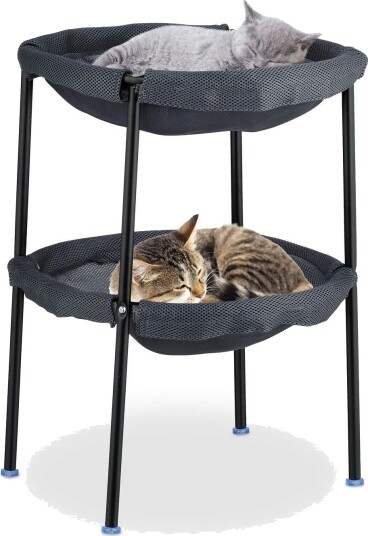 Cat Hammock Bed – 2 etasjer mykt netting plassbesparende design
