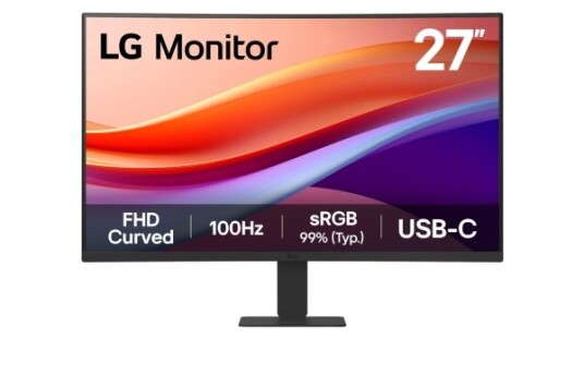 LG 27" Bøyd Full HD Skjerm 100Hz VA med HDMI og HDR10 - Sort LG 27" Bøyd Full HD Skjerm 100Hz VA med HDMI og HDR10 - Sort