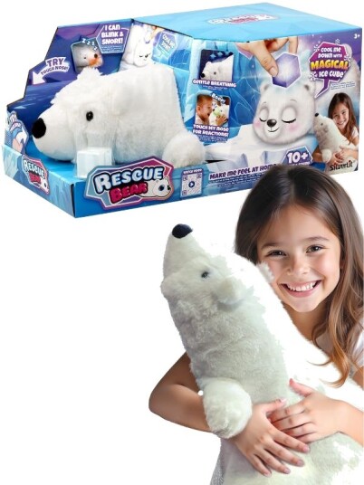 Silverlit Rescue Bear Interaktiv Isbjørn Med Lyd Og Lys 47cm