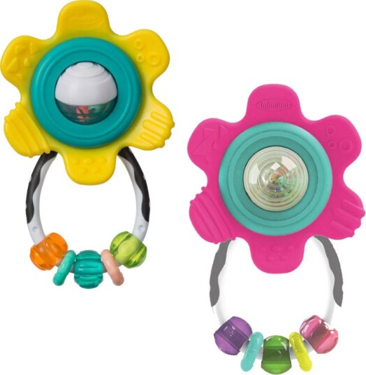 Bkids Infantino Biteleke Med Deler Som Snurrer Rangle